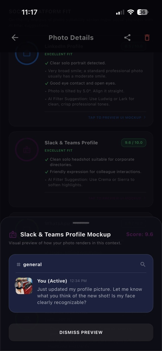 Slack and Teams mockup preview